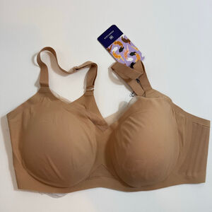 Women's HONEYLOVE LiftWear CrossOver Bra 1X Beige